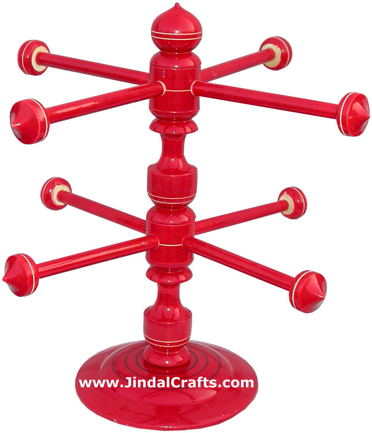 Handmade Wooden Bangles Stand from India Handicrafts