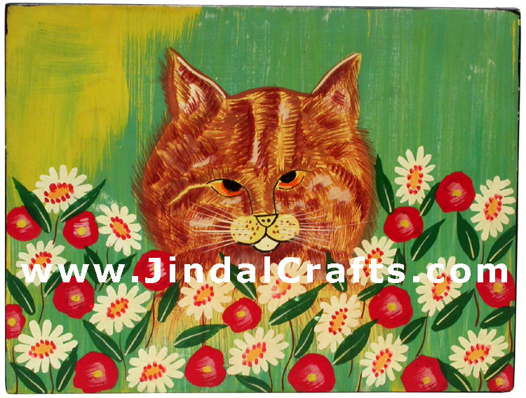 Handmade Hand Painted Decorative Wooden Box from India