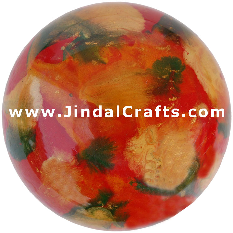 Hand Painted Wooden Tiny Utility Box from India Crafts