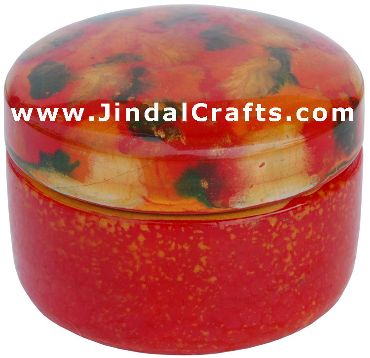 Hand Painted Wooden Utility Tiny Box Indian Handicrafts