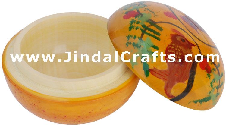 Hand Painted Wooden Utility Tiny Box Indian Handicrafts