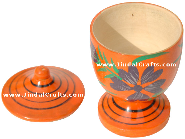 Handcrafted Handpainted Wooden Box Indian Tradition Art