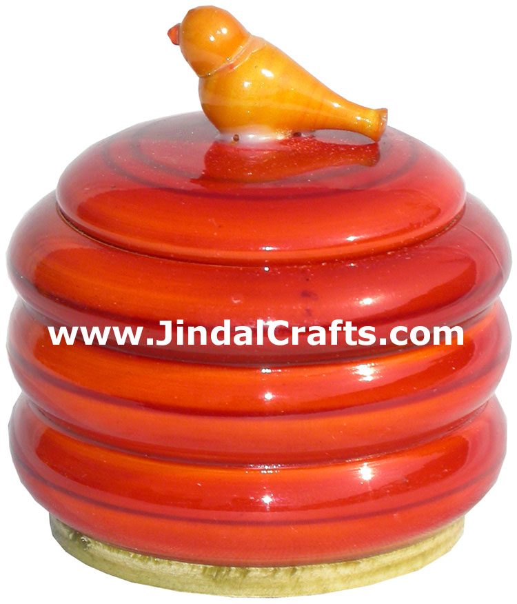 Handmade Hand Painted Mini Wooden Box India Fine Art