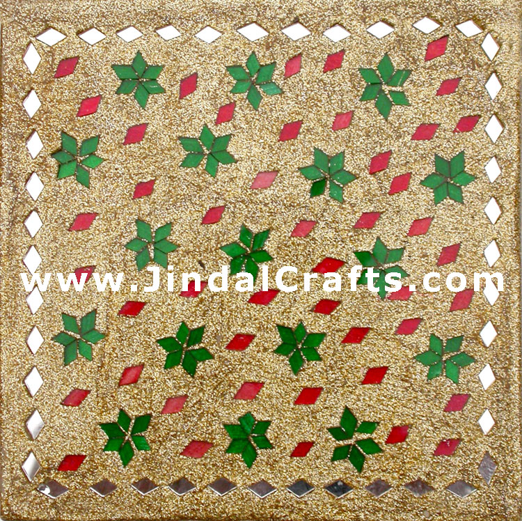 Handmade Lac Decorative Jewelry Box Indian Rich Crafts