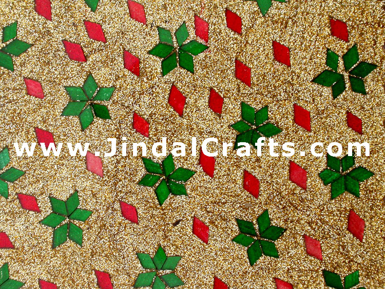 Handmade Lac Decorative Jewelry Box Indian Rich Crafts