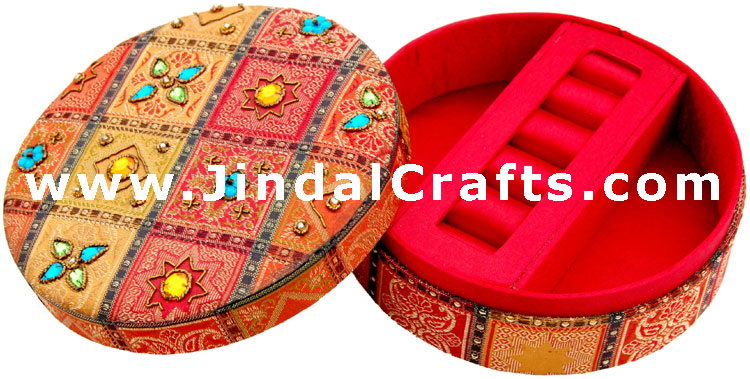 Jewelry Box - Hand Embroidered Designer Beaded Jari