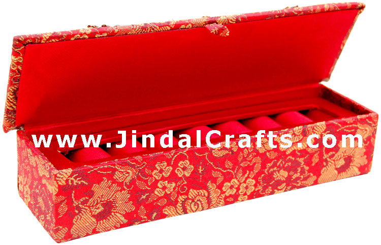Rings Box Hand Embroidered Designer Beaded Jari India