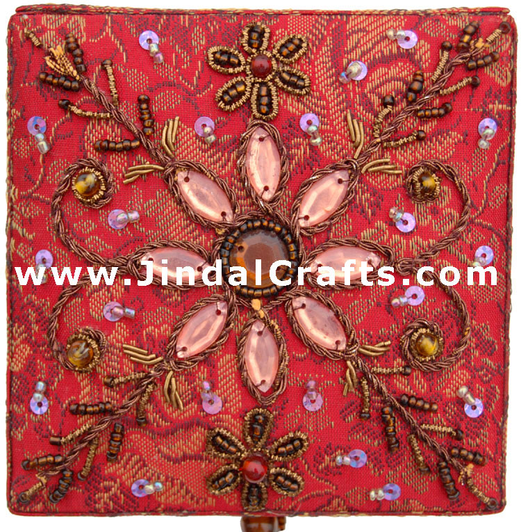 Jewelry Box - Hand Embroidered Designer Beaded Jari