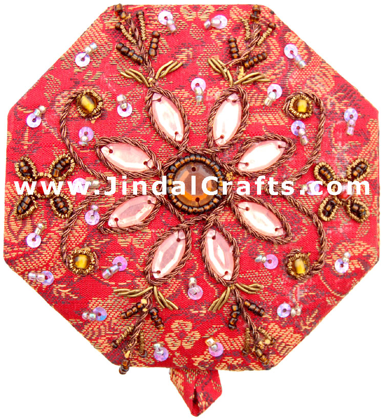 Jewelry Box - Hand Embroidered Designer Beaded Jari