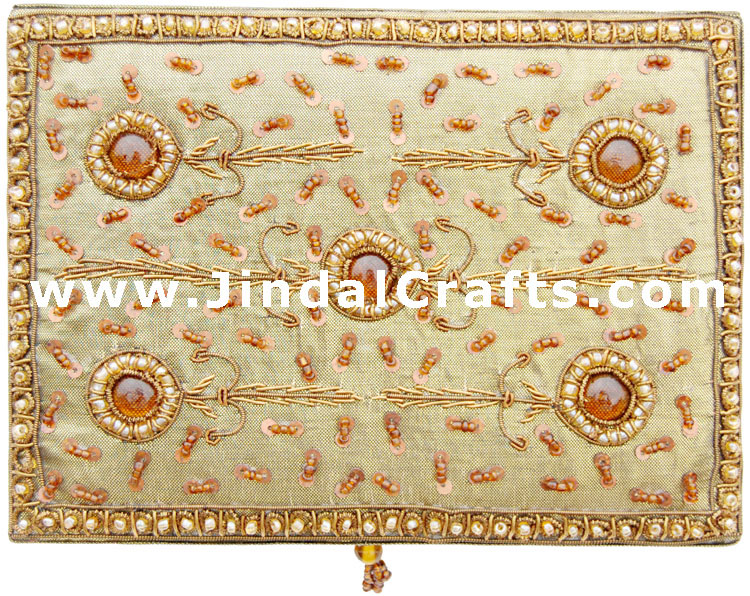 Jewelry Box - Hand Embroidered Designer Beaded Jari