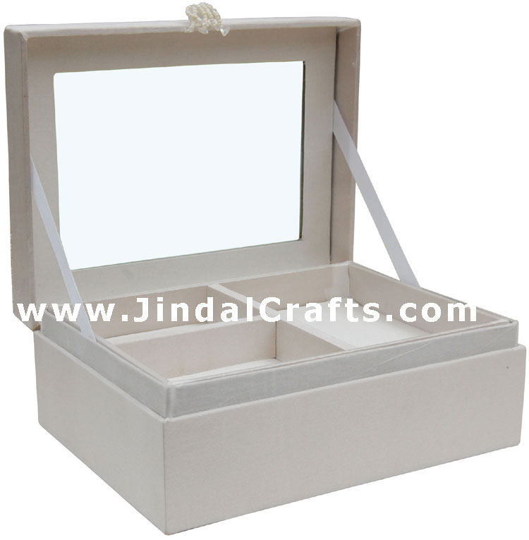 Jewelry Box Hand Embroidered Designer Beaded Jari India