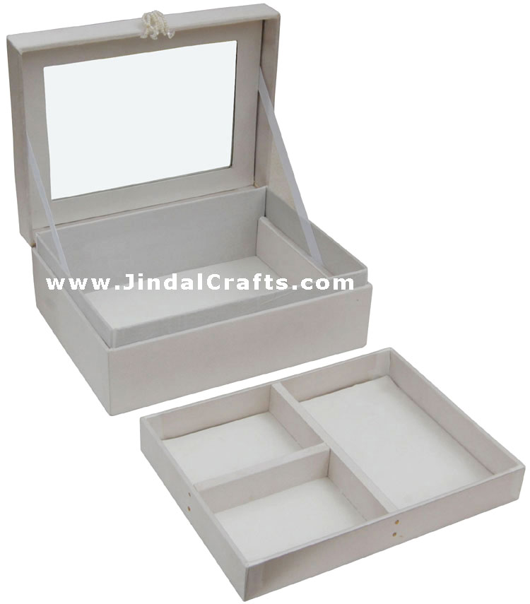 Jewelry Box Hand Embroidered Designer Beaded Jari India