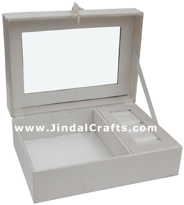 Jewelry Box Hand Embroidered Designer Beaded Jari India