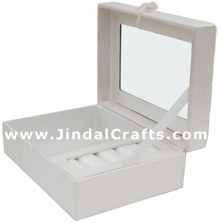 Jewelry Box Hand Embroidered Designer Beaded Jari India