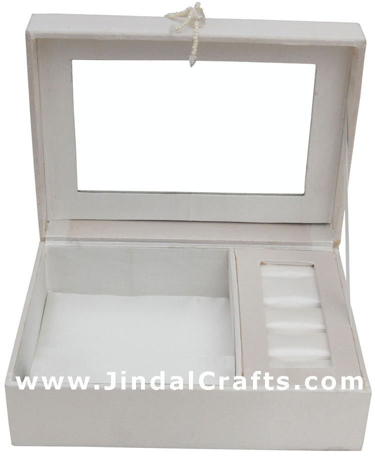 Jewelry Box Hand Embroidered Designer Beaded Jari India