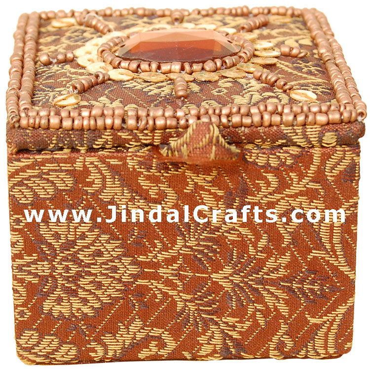 Hand Embroider / Beaded Multi Purpose Box - Indian Art