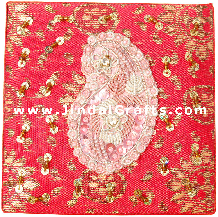 Hand Embroider / Beaded / Jari / Zari Jewelry Box Decor