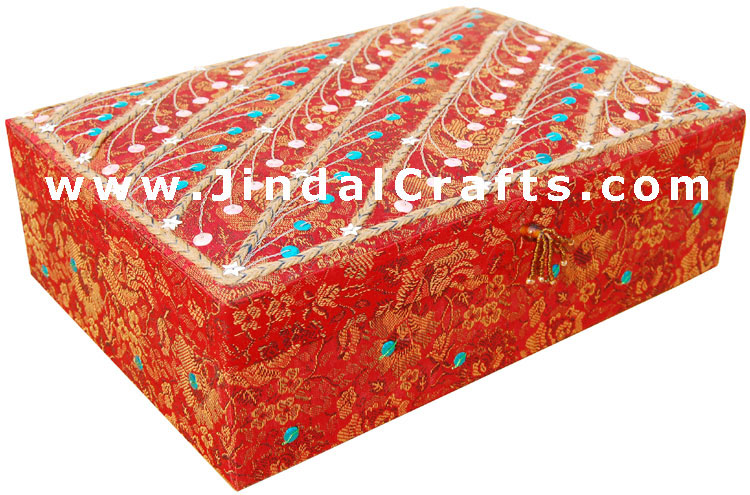 Hand Embroider / Beaded / Jari / Zari Jewelry Box Decor