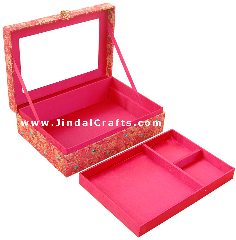 Hand Embroider / Beaded / Jari / Zari Jewelry Box Decor