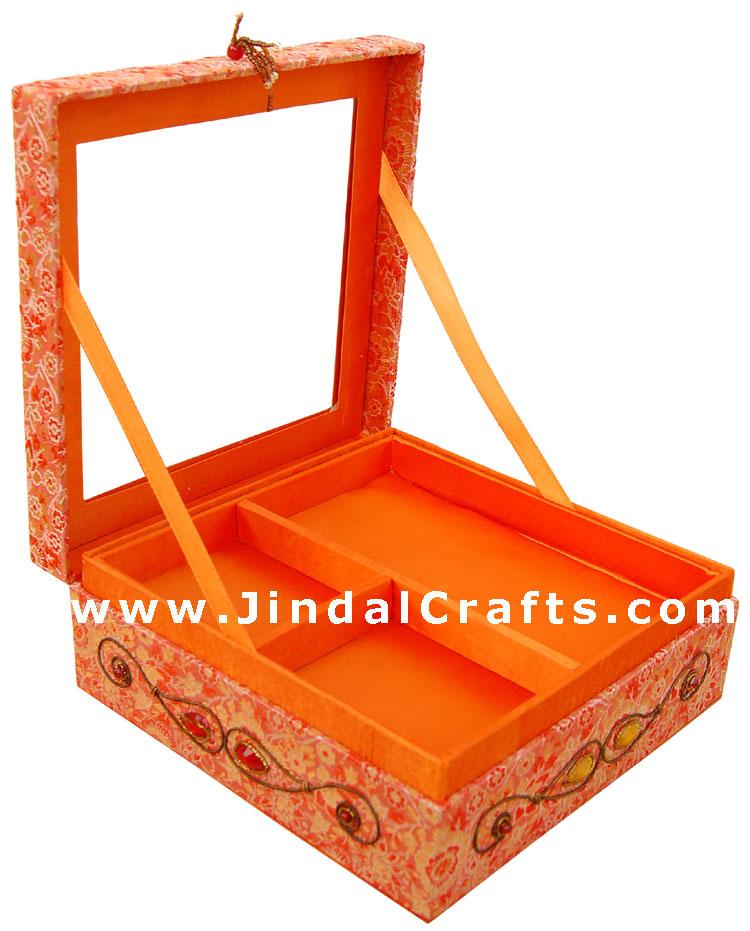Hand Embroider / Beaded / Jari / Zari Jewelry Box Decor