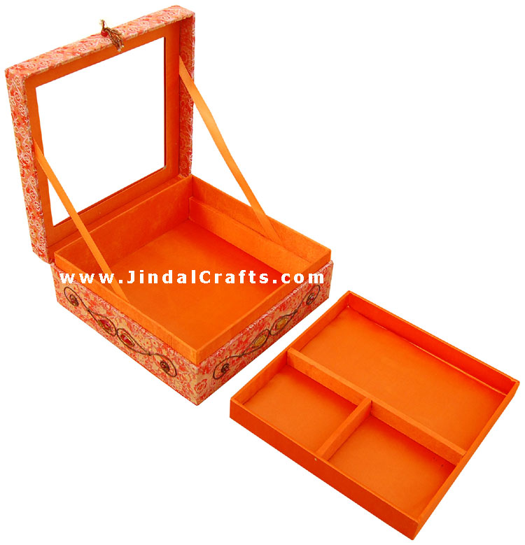 Hand Embroider / Beaded / Jari / Zari Jewelry Box Decor