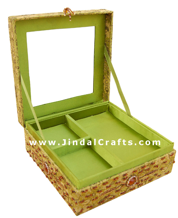 Hand Embroider / Beaded / Jari / Zari Jewelry Box Decor