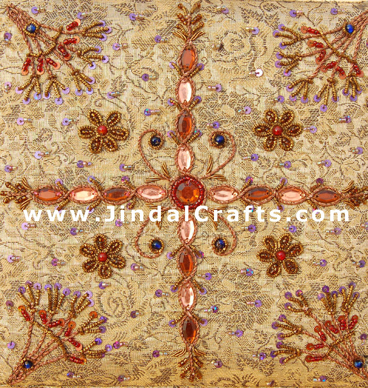 Hand Embroider / Beaded / Jari / Zari Jewelry Box Decor