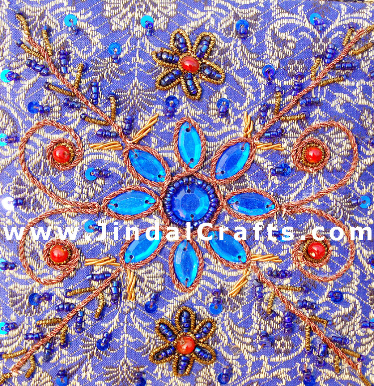 Hand Embroider / Beaded / Jari / Zari Jewelry Box Decor