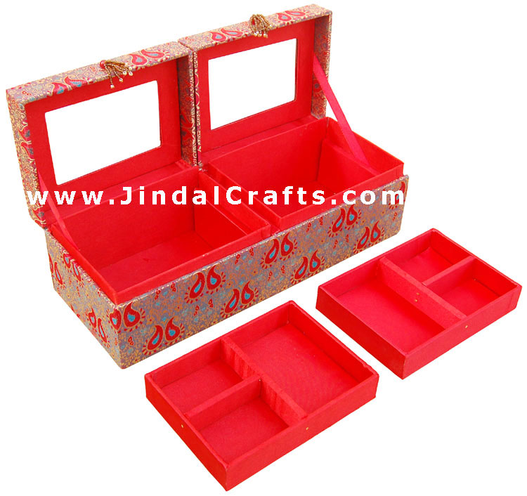 Hand Embroider / Beaded / Jari / Zari Jewelry Box Decor
