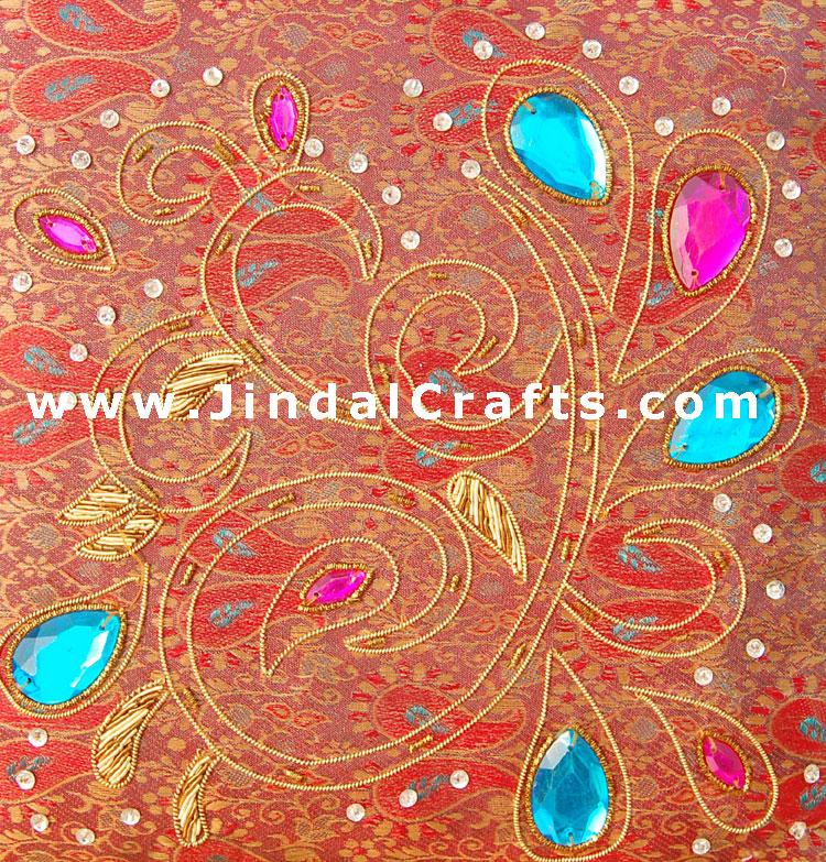 Hand Embroider / Beaded / Jari / Zari Jewelry Box Decor