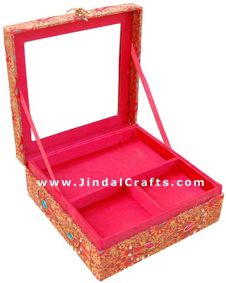 Hand Embroider / Beaded / Jari / Zari Jewelry Box Decor