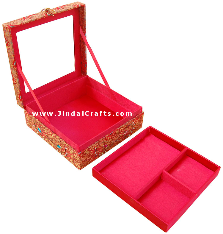 Hand Embroider / Beaded / Jari / Zari Jewelry Box Decor