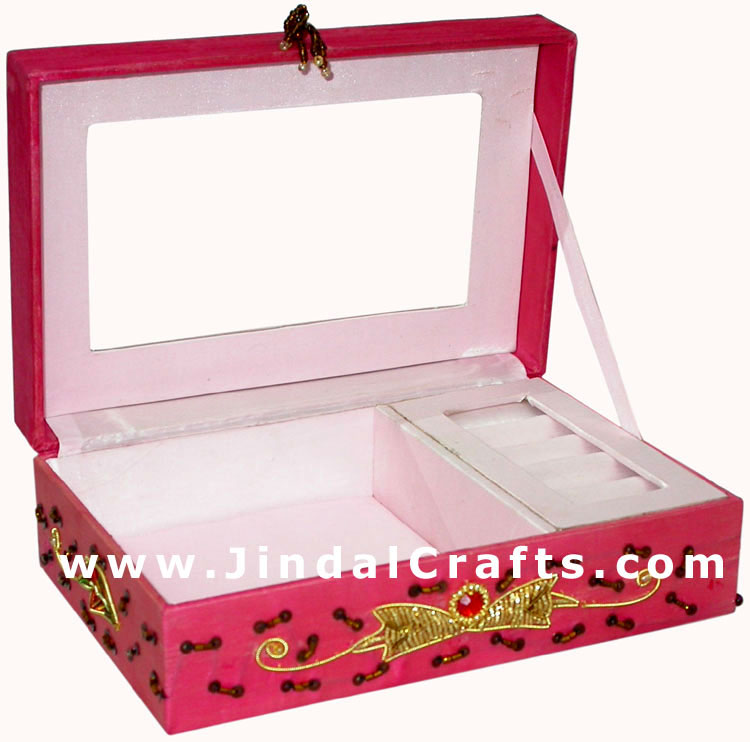 Hand Embroider Beaded Jari Zari Decorative Jewelry Box
