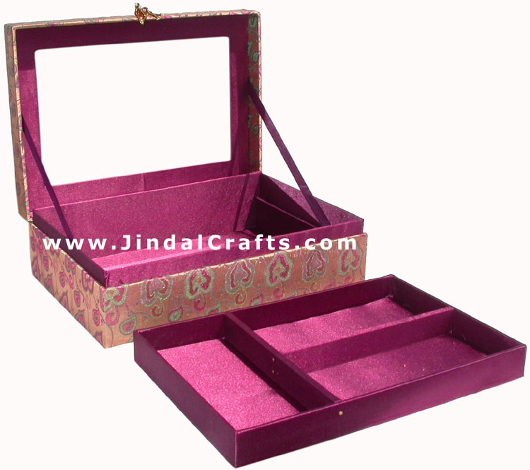 Hand Embroider Beaded Jari Zari Decorative Jewelry Box