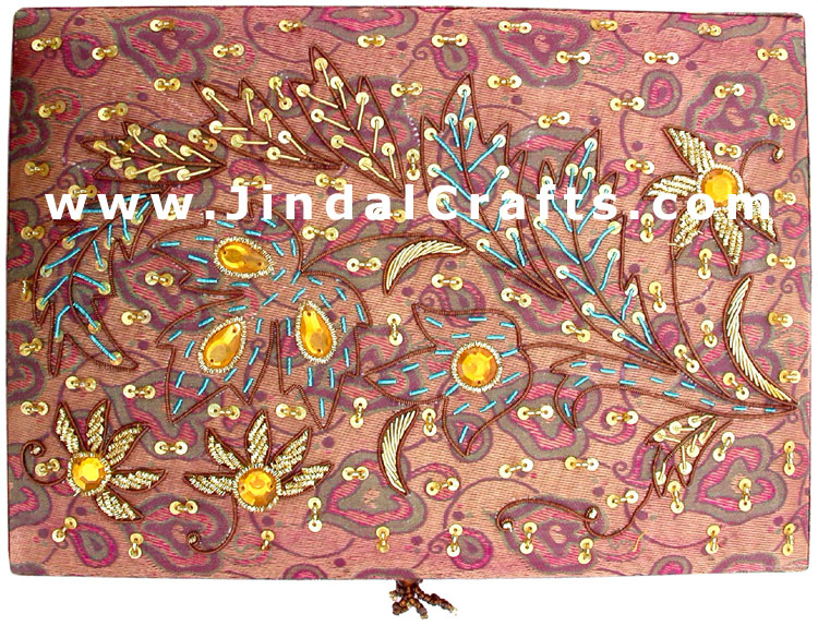 Hand Embroider Beaded Jari Zari Decorative Jewelry Box