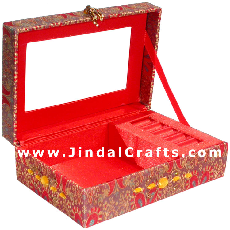 Hand Embroider Beaded Jari Zari Decorative Jewelry Box