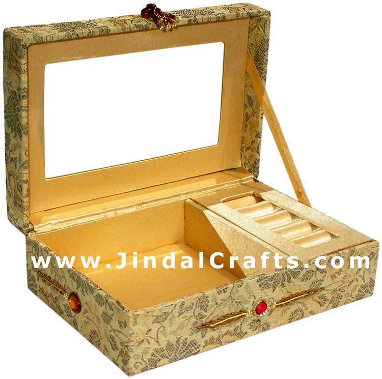 Hand Embroider Beaded Jari Zari Decorative Jewelry Box