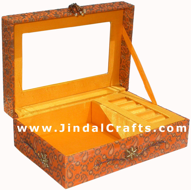 Hand Embroider Beaded Jari Zari Decorative Jewelry Box