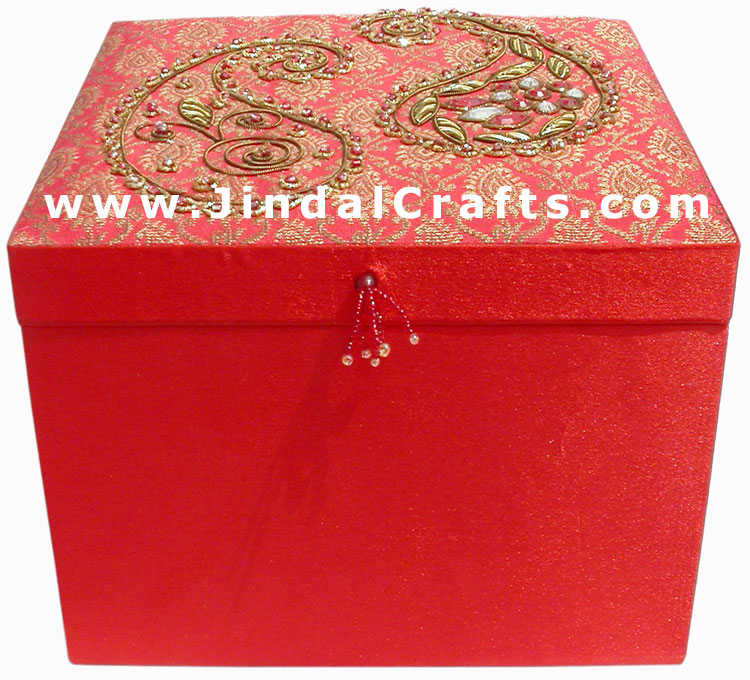 Hand Embroider Beaded Jari Zari Decorative Bangle Box