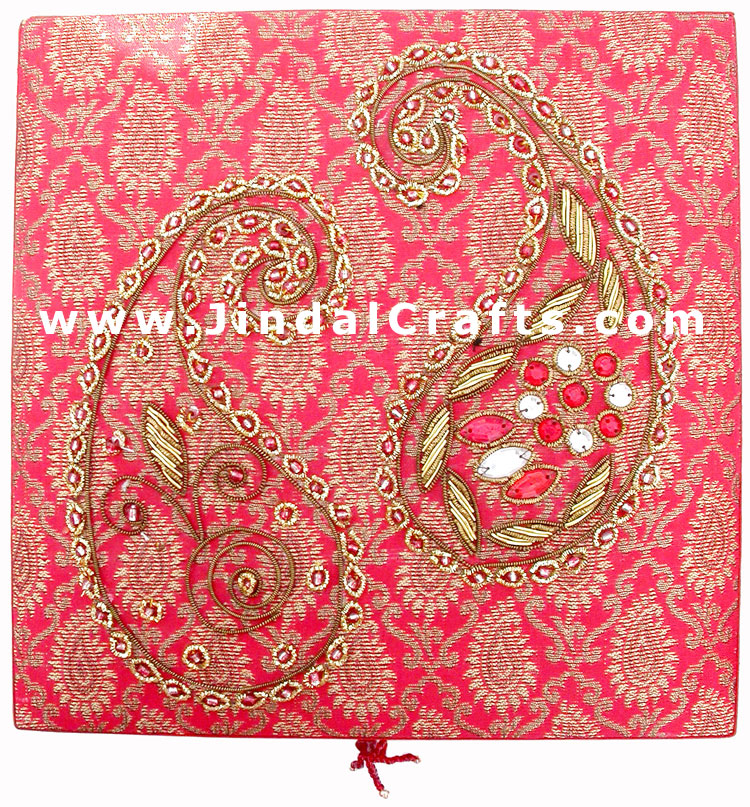 Hand Embroider Beaded Jari Zari Decorative Bangle Box
