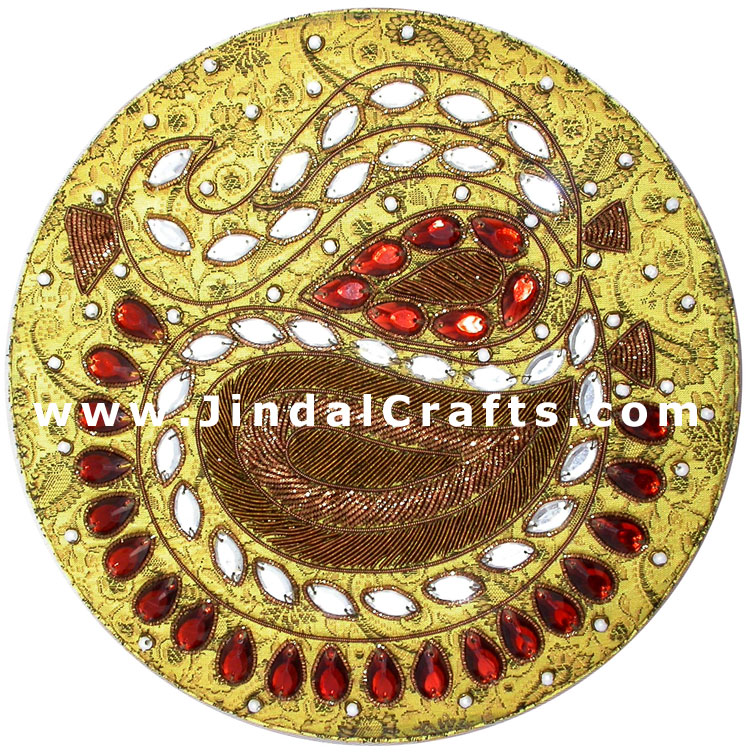 Hand Embroider Beaded Jari Zari Decorative Jewelry Box