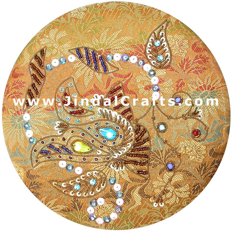Hand Embroider Beaded Jari Zari Decorative Jewelry Box