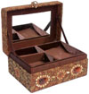 Hand Embroider Beaded Jari Zari Jewellery Box India Art