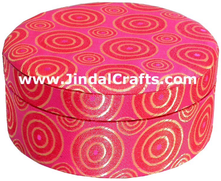 Hand Embroider Beaded Jari Zari Jewellery Box India Art