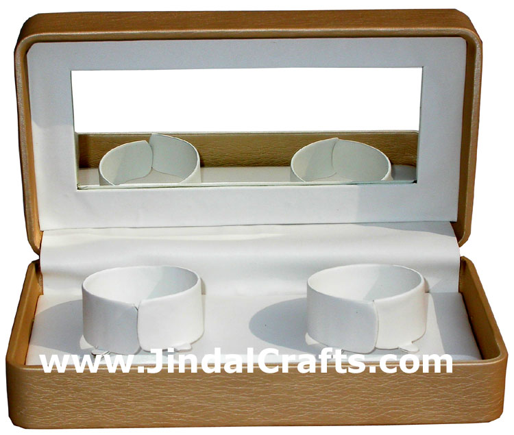 Hand Embroider Beaded Jari Zari Jewellery Box India Art
