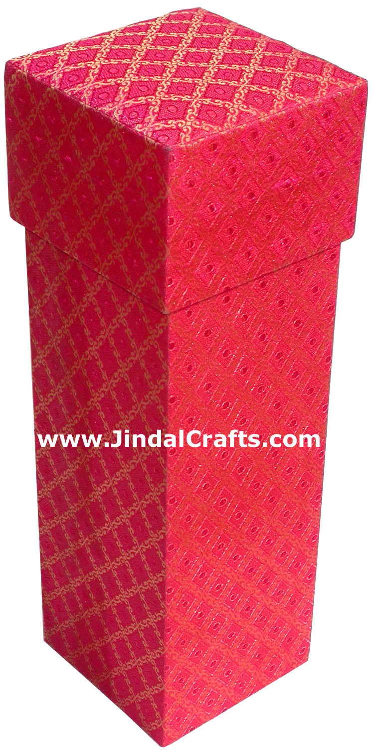 Hand Embroider Beaded Jari Zari Jewellery Box India Art