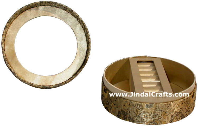 Hand Embroider Beaded Jari Zari Jewellery Box India Art
