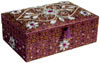 Hand Embroider Beaded Jari Zari Jewellery Box India Art