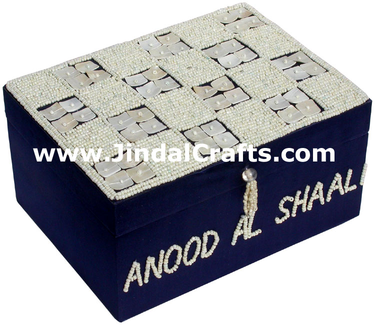 Hand Embroidered Designer Jewelry Box Handicraft Crafts