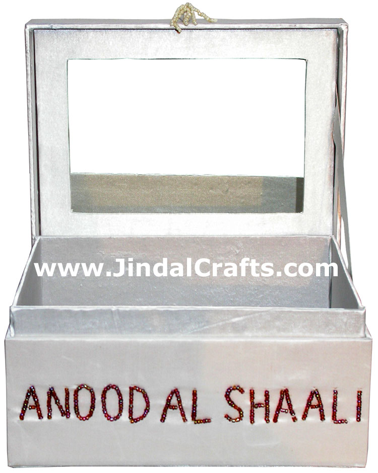 Hand Embroidered Designer Jewelry Box Handicraft Crafts